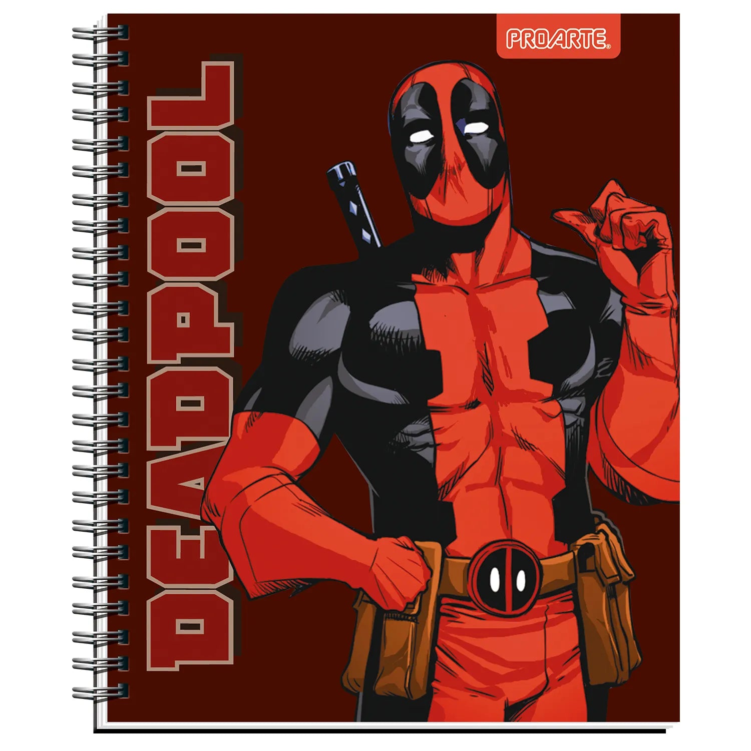 Cuaderno Universitario ProArte 100h 7mm Deadpool Pack 10 Un