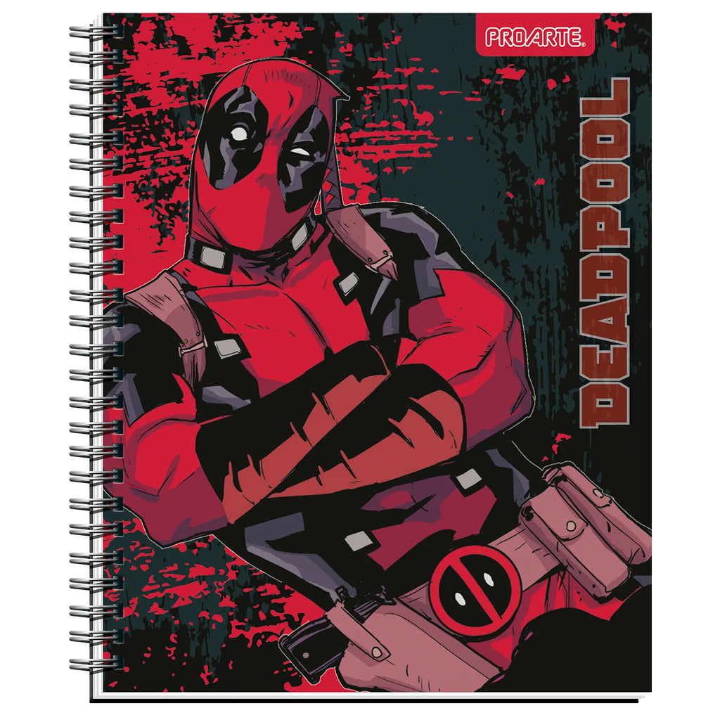 Cuaderno Universitario ProArte 100h 7mm Deadpool c/u