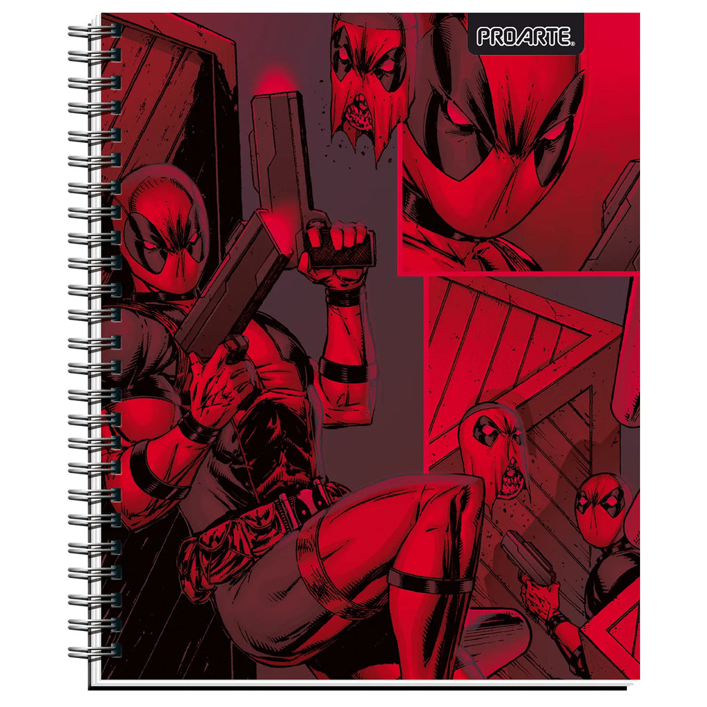 Cuaderno Universitario ProArte 100h 7mm Deadpool c/u