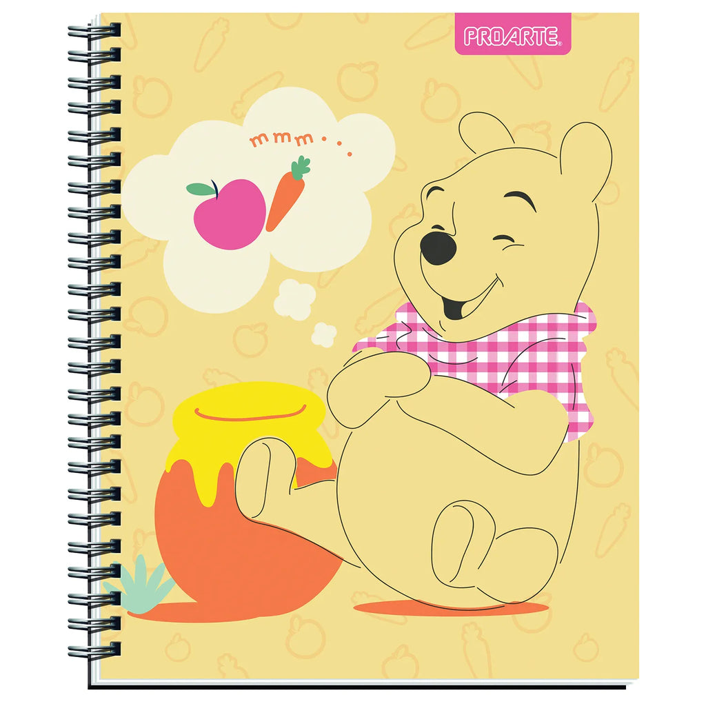 Cuaderno Universitario ProArte 100h 7mm Winnie the Pooh Pack 10 Un