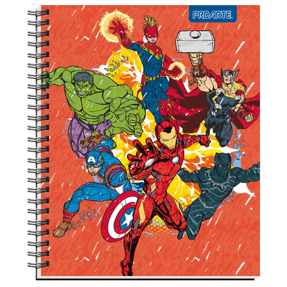 Cuaderno Universitario ProArte 100h 7mm Super Heroes c/u