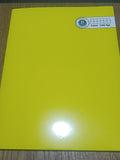 Cuaderno college 100h 7mm amarillo