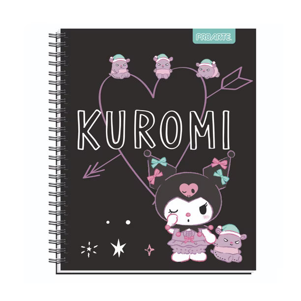 Cuaderno Universitario ProArte 100h 7mm Kuromi Pack 10 Un