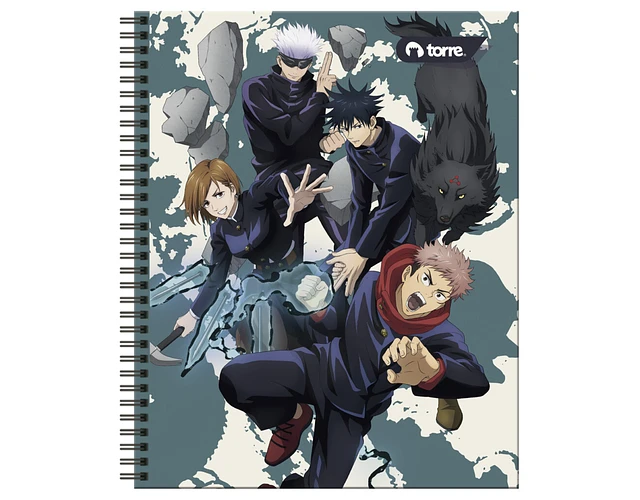 Cuaderno Universitario ProArte 100h 7mm JUJUTSU KAISEN Pack 10 Un